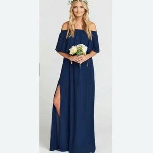 NWT:  Show Me Your Mumu Hacienda Maxi Dress Blue - Size XXS